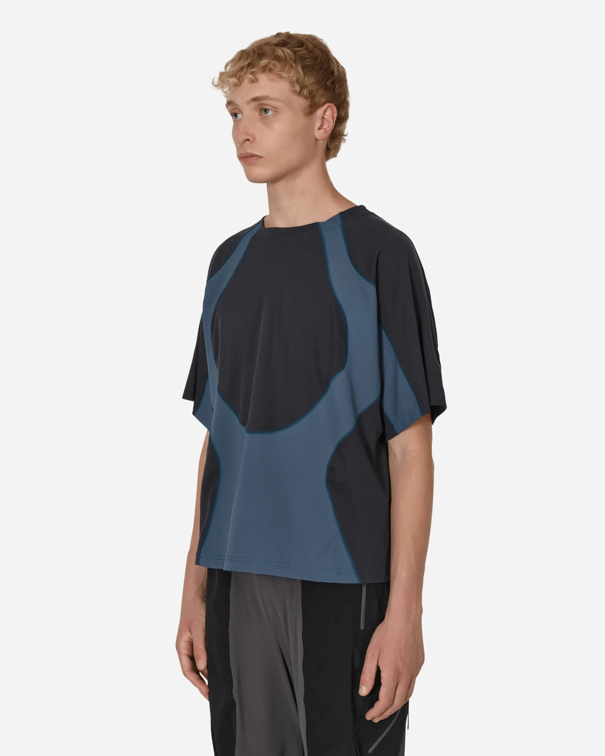 _J.L-A.L_ T-Shirts^Paneled T-Shirt Dark Grey