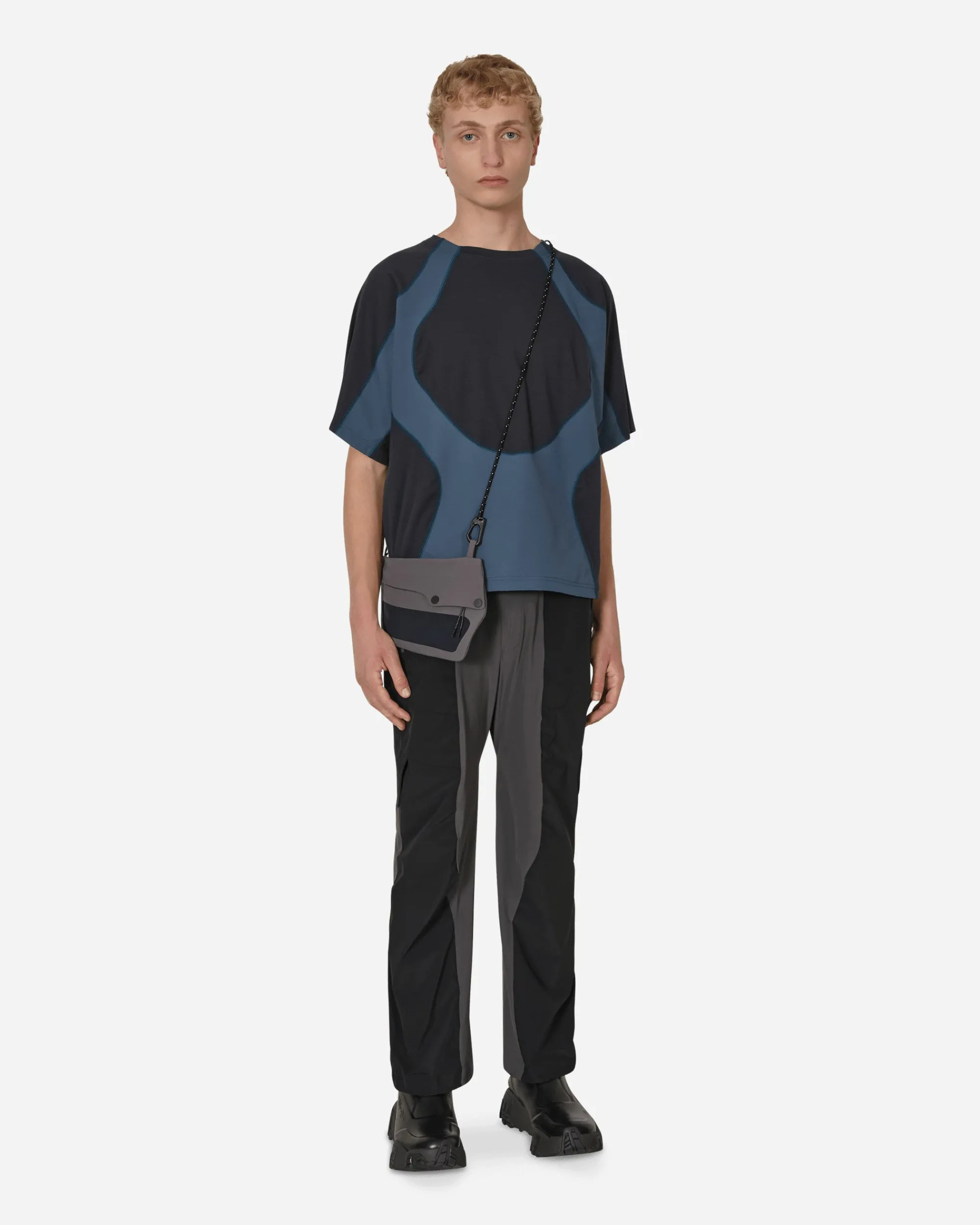 _J.L-A.L_ T-Shirts^Paneled T-Shirt Dark Grey