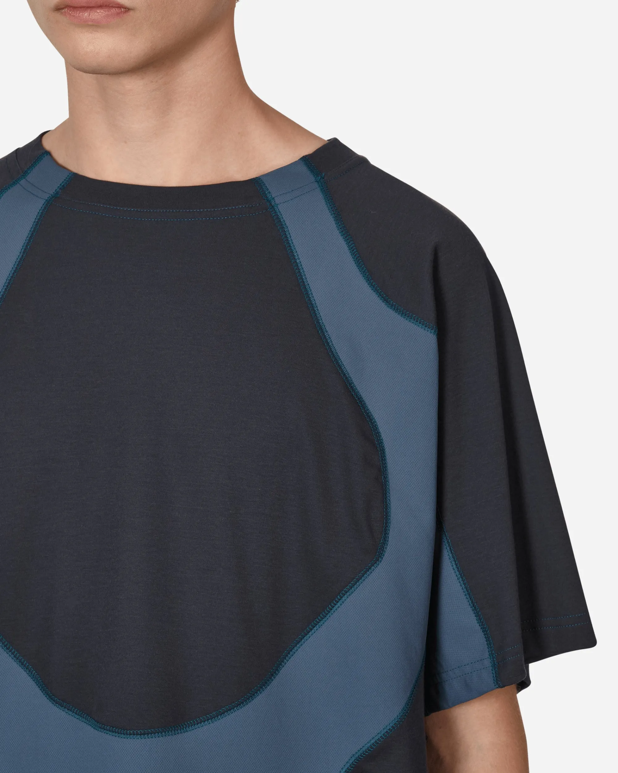 _J.L-A.L_ T-Shirts^Paneled T-Shirt Dark Grey