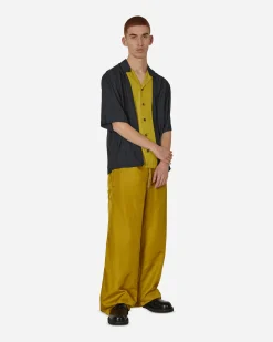 Dries Van Noten Shirts^Panelled Shortsleeve Shirt Anthracite