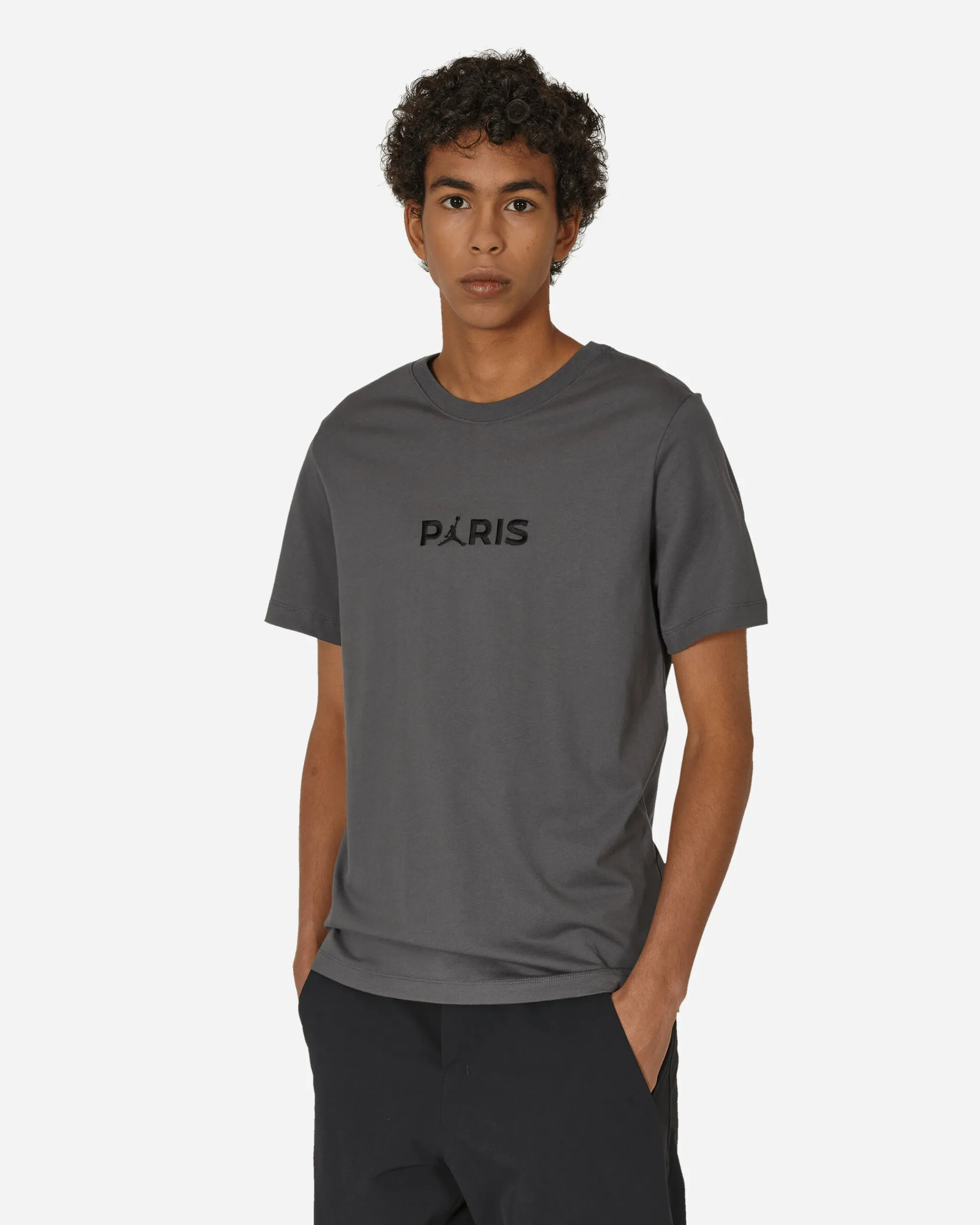 Nike Jordan T-Shirts^Paris Saint-Germain Wordmark T-Shirt Iron Grey