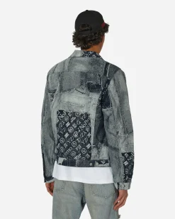 Aries Coats And Jackets^Patchwork Jacquard Trucker Jacket Indigo