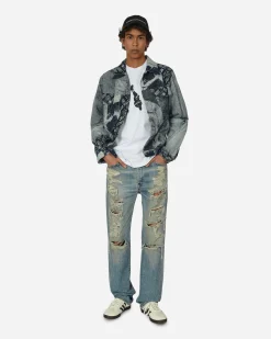 Aries Coats And Jackets^Patchwork Jacquard Trucker Jacket Indigo