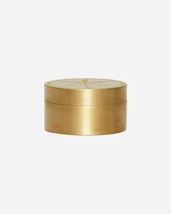 Mister Green High Times^Peace Logo Container Brass