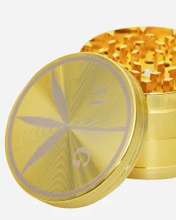 Mister Green High Times^Peace Logo Grinder Gold