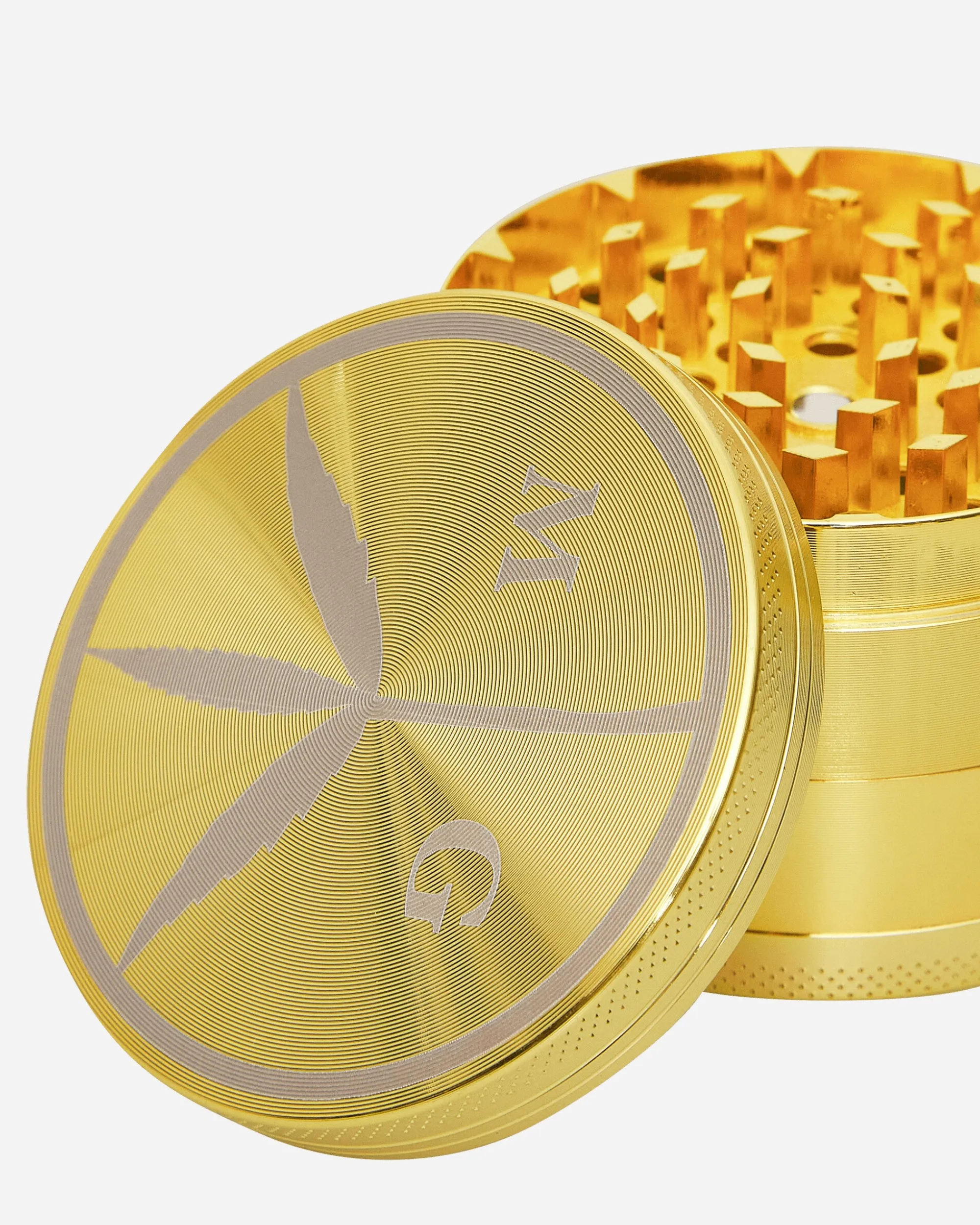 Mister Green High Times^Peace Logo Grinder Gold