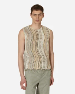 Vitelli Knitwear^Peacock Tank Top Desert