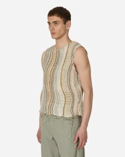 Vitelli Knitwear^Peacock Tank Top Desert