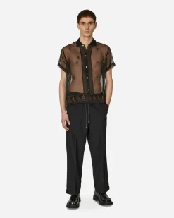 Bode Shirts^Pearl Paisley Shirt Black