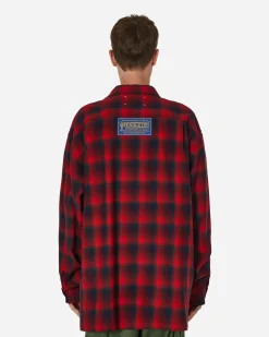 Maison Margiela Shirts^Pendleton Oversized Shirt Red