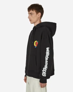 Sky High Farm Sweatshirts^Perennial Shana Graphic Hooded Sweatshirt Black