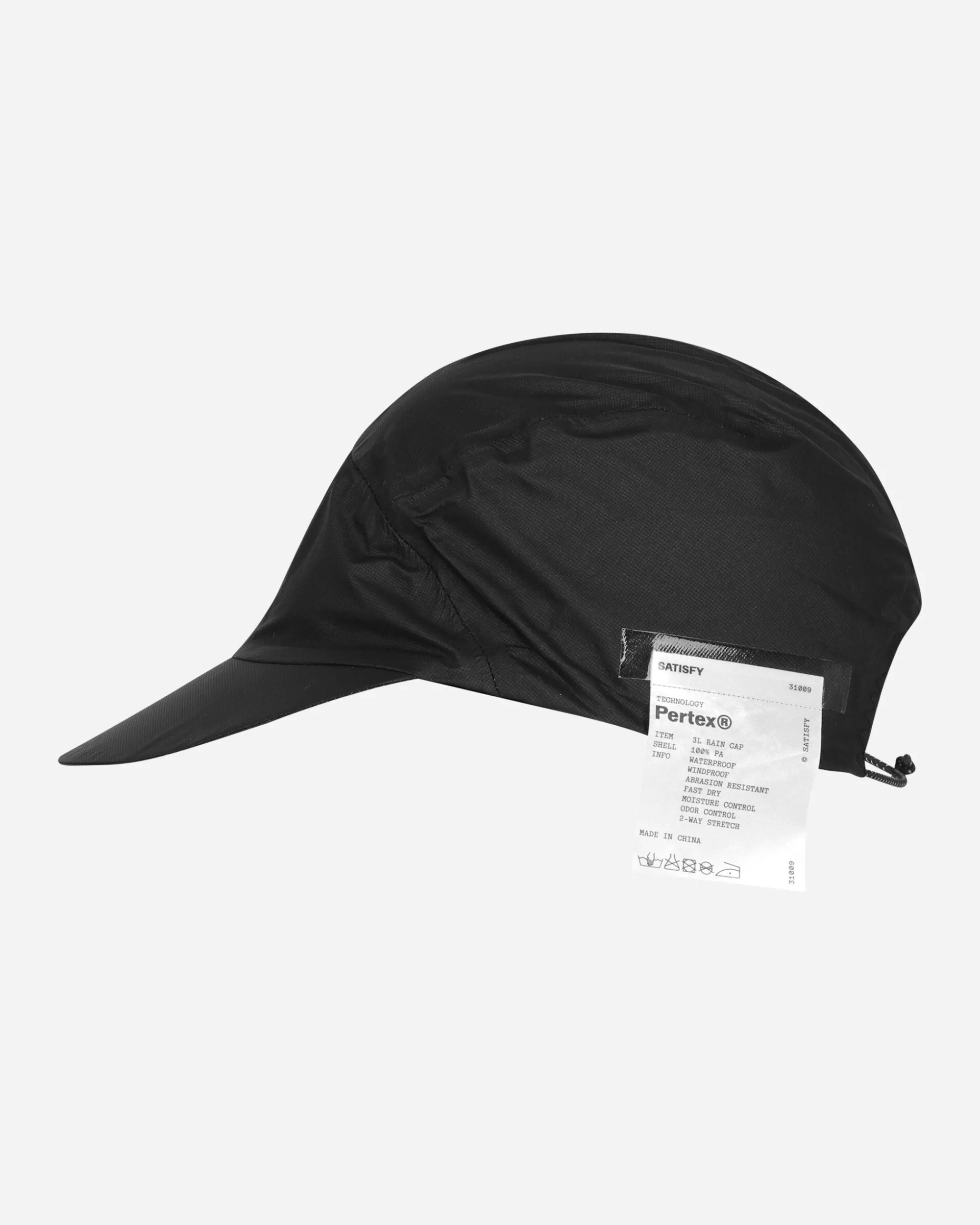 Satisfy Hats|Hats^Pertex 3L Trail Cap Black