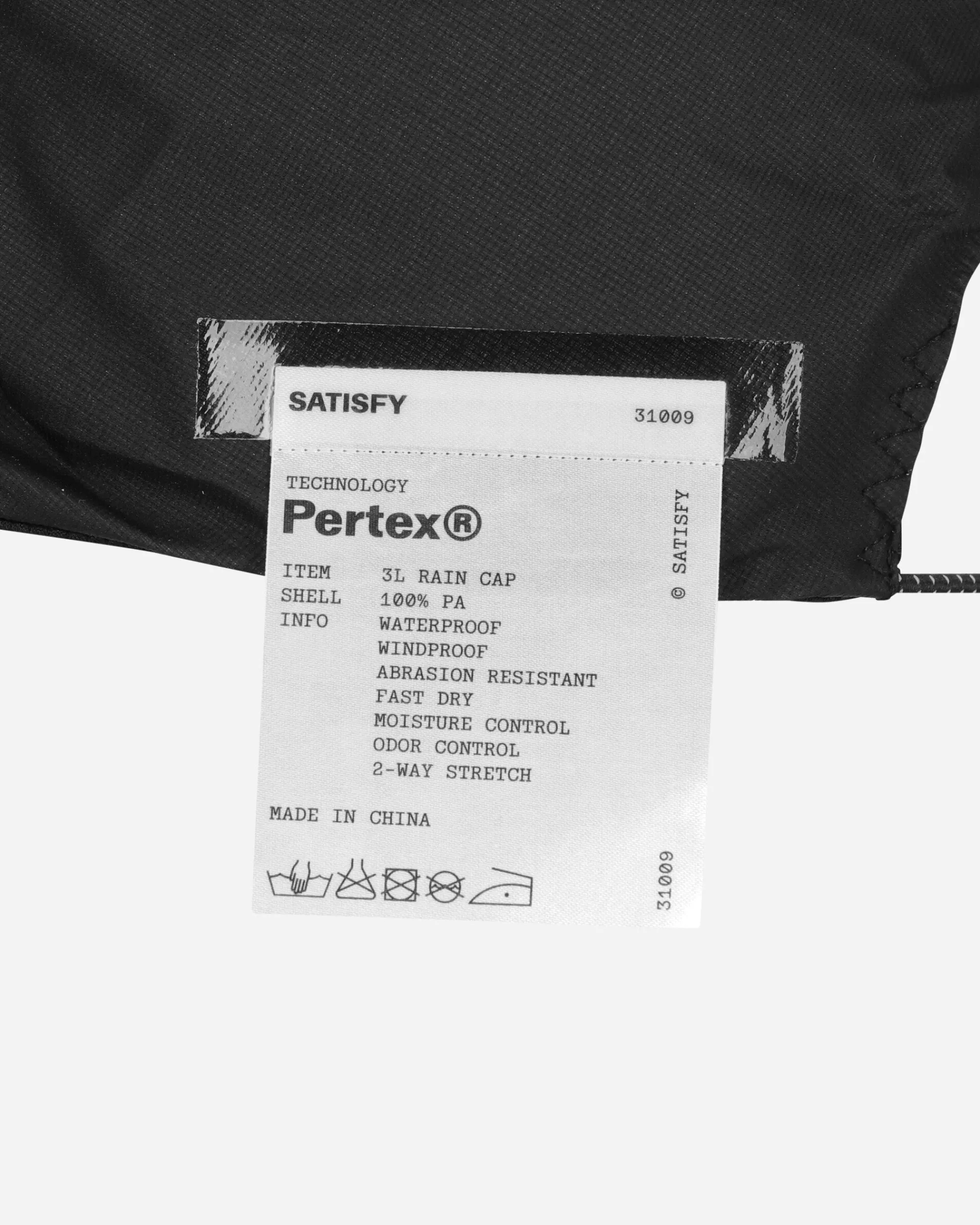 Satisfy Hats|Hats^Pertex 3L Trail Cap Black