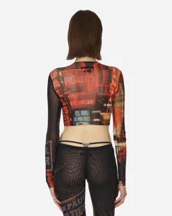 Jean Paul Gaultier T-Shirts^Pigalle Crop Top Red / Black