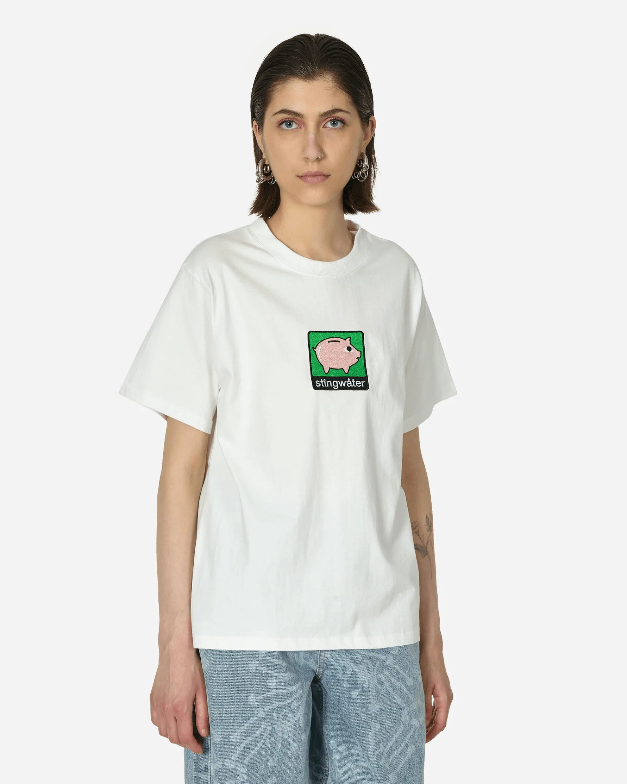 Stingwater T-Shirts^Piggy Bank T-Shirt White