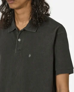 Stüssy T-Shirts^Pigment Dyed Pique Polo Black