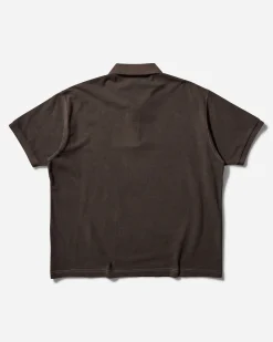 Stüssy T-Shirts^Pique Polo Pigment Dyed Brown