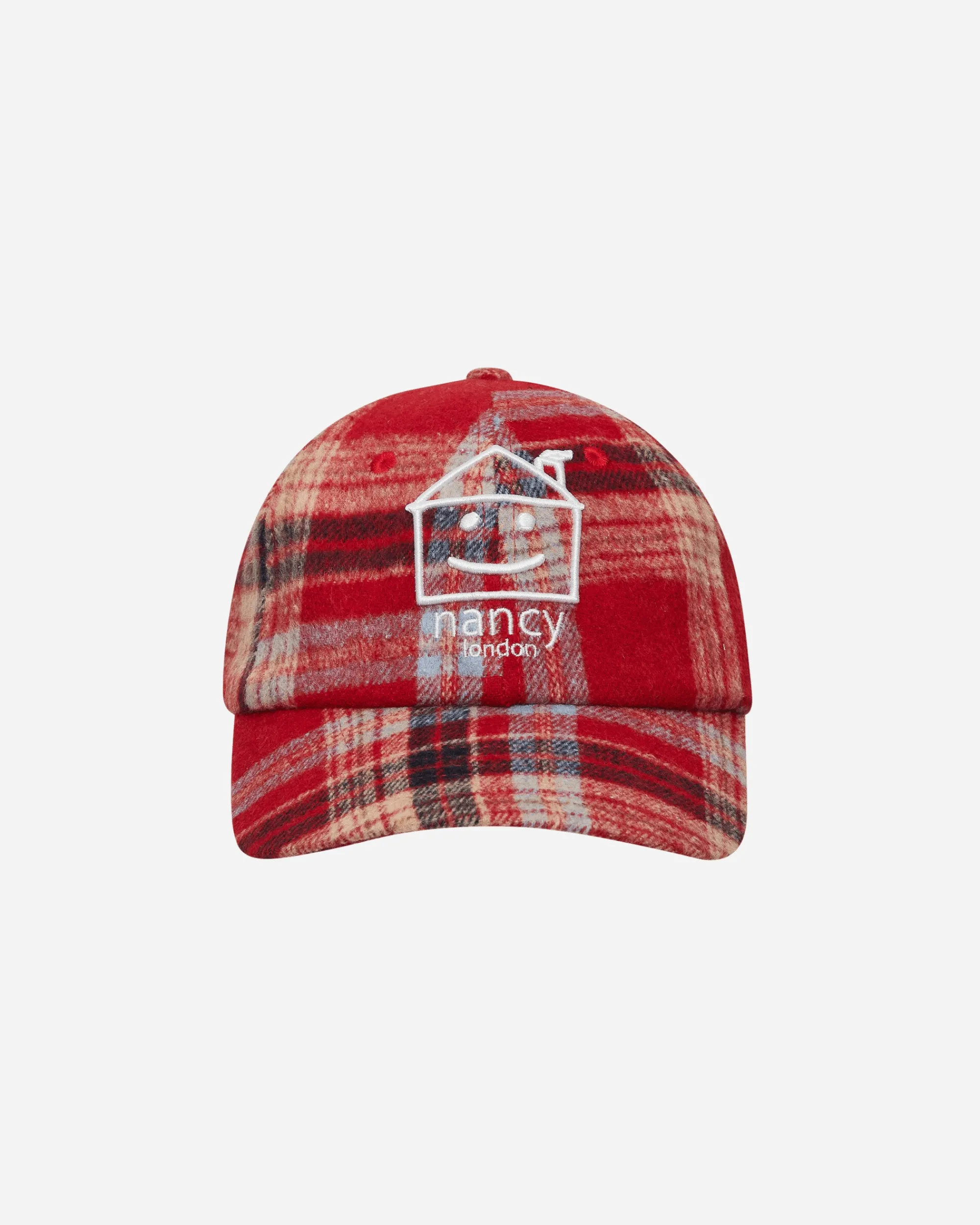 Nancy Hats|Hats^Plaid House 6-Panel Cap Red