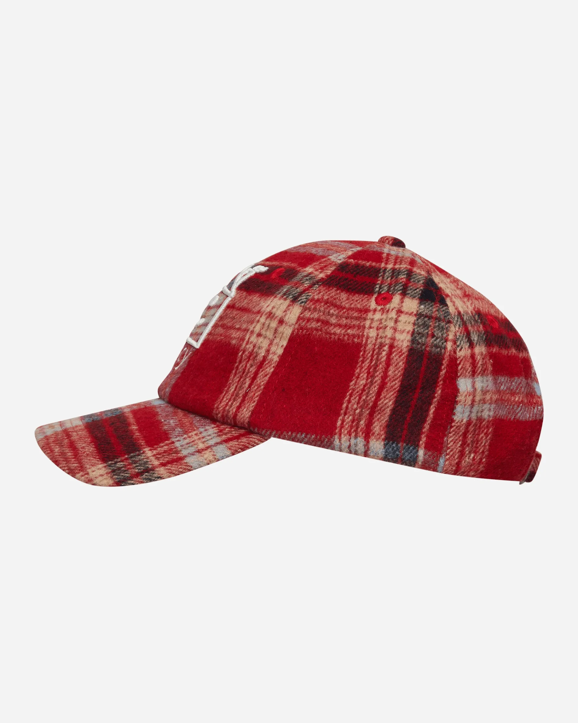 Nancy Hats|Hats^Plaid House 6-Panel Cap Red