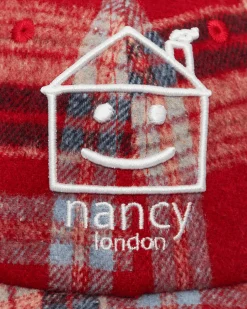 Nancy Hats|Hats^Plaid House 6-Panel Cap Red