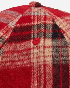 Nancy Hats|Hats^Plaid House 6-Panel Cap Red