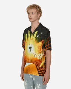 Pleasures Shirts^Playboy Solar Button Down Shirt Orange