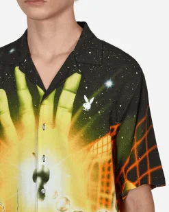 Pleasures Shirts^Playboy Solar Button Down Shirt Orange