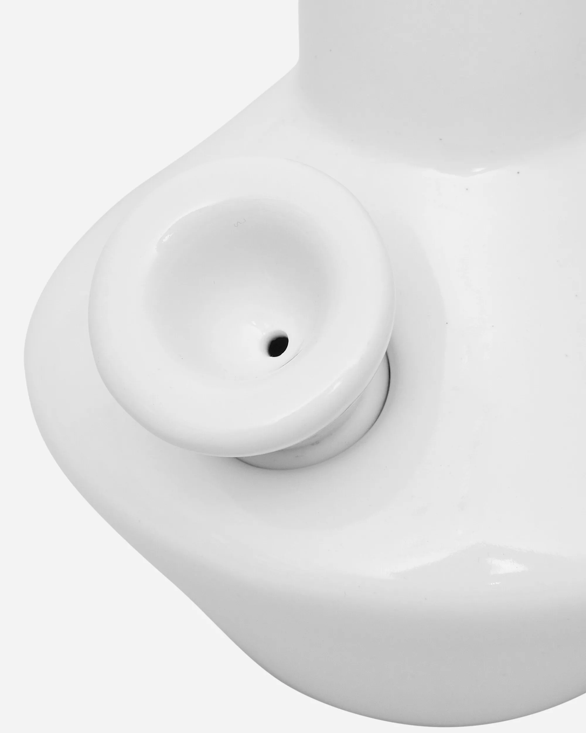 Summerland Ceramics High Times^Pleasure Point Bong White