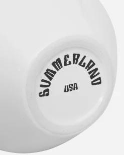 Summerland Ceramics High Times^Pleasure Point Bong White