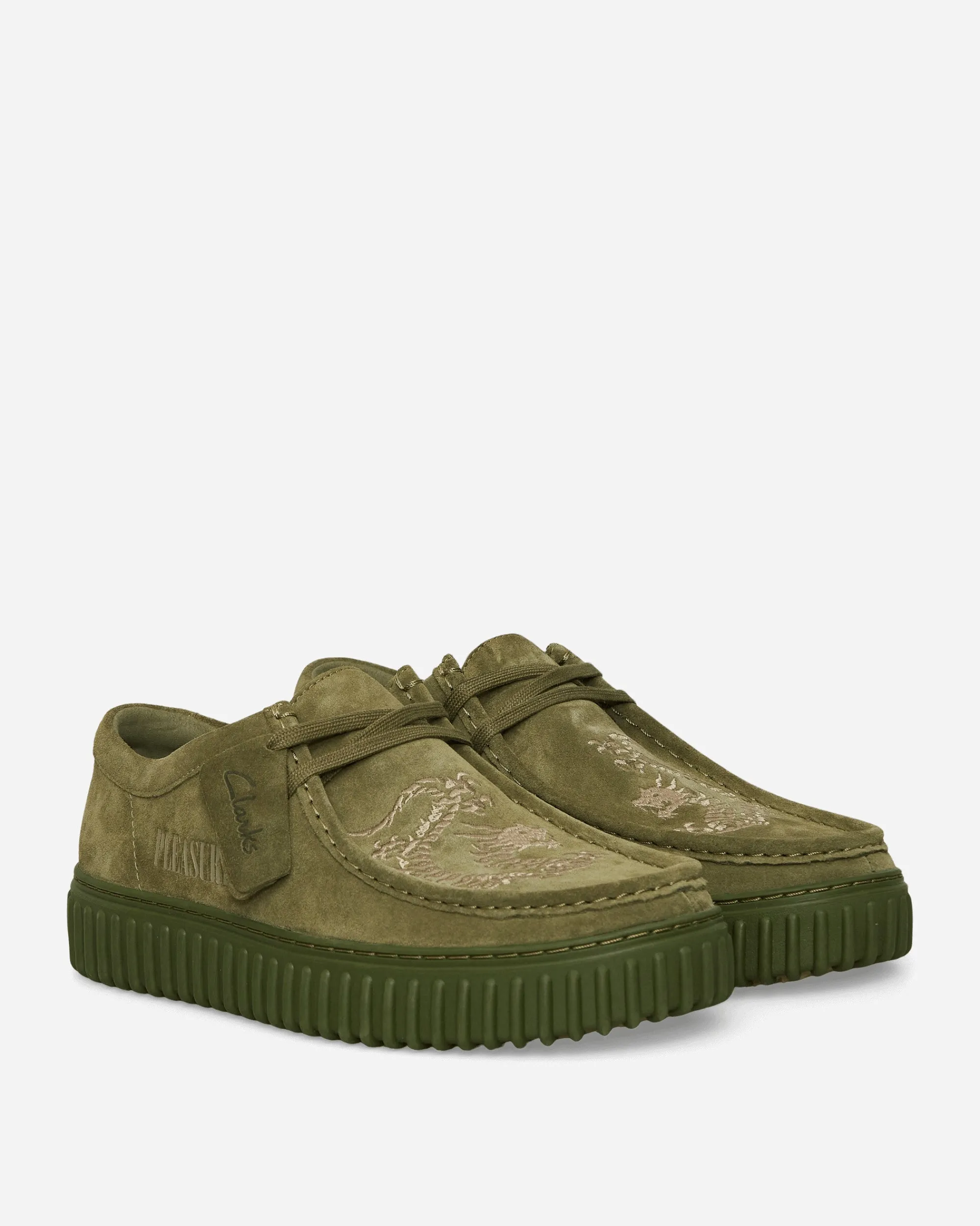 Clarks Classic Shoes^Pleasures Torhill Low Boots Green