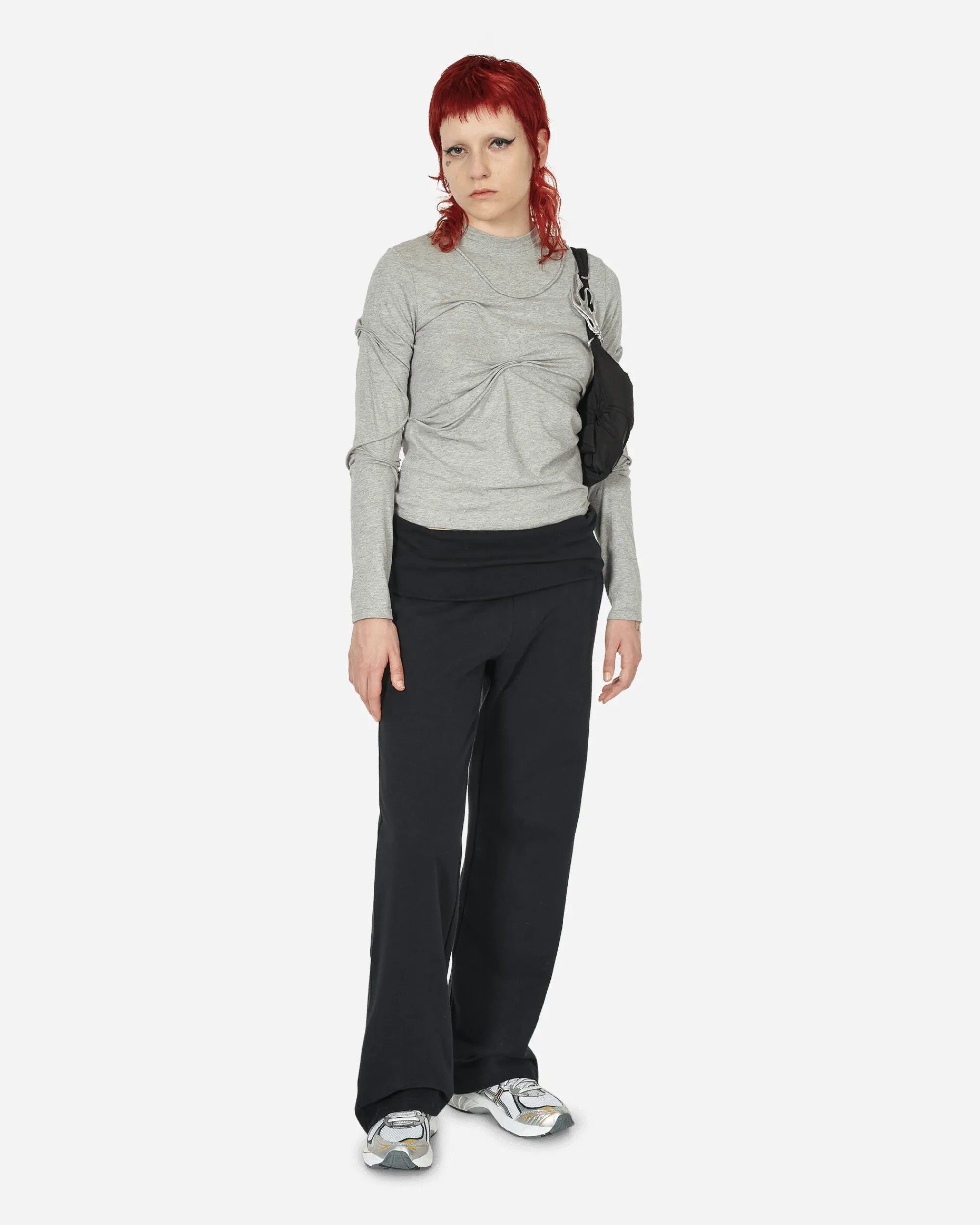Mainline:RUS/Fr.CA/DE T-Shirts^Pleated Longsleeve Top Grey