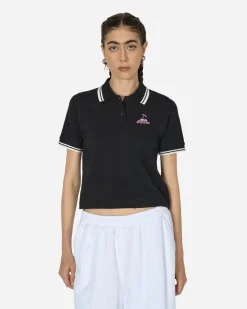 Hysteric Glamour T-Shirts^Poison Cherry Short Polo Shirt Black