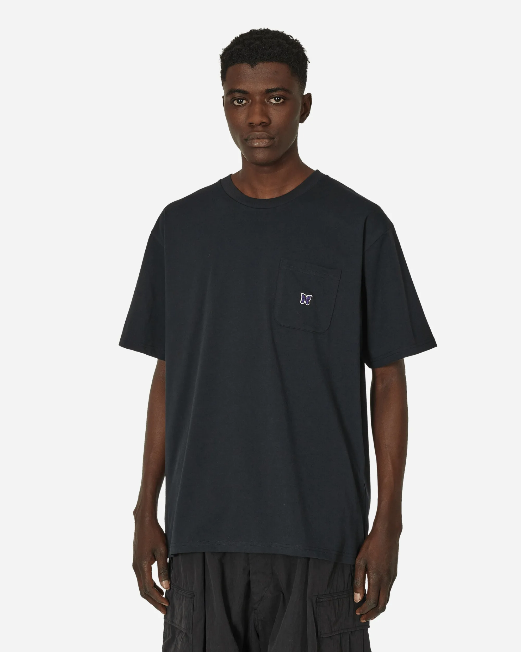 Needles T-Shirts^Poly Jersey T-Shirt Black