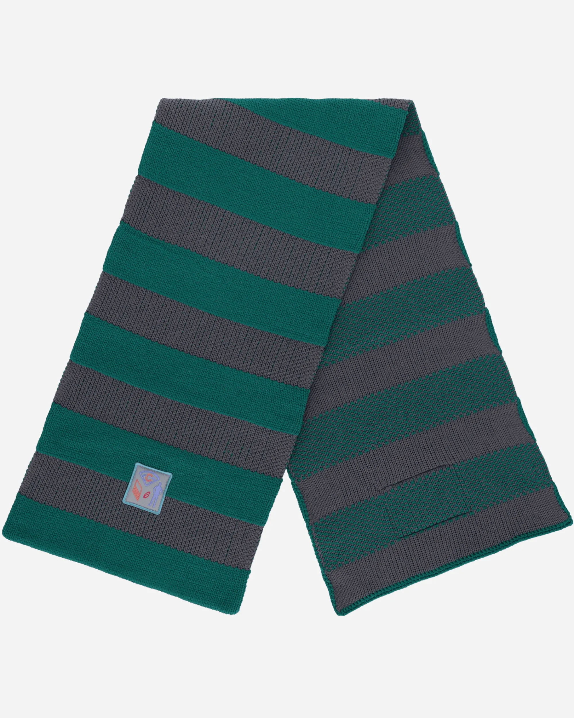 Cav Empt Gloves And Scarves|Gloves And Scarves^Poly Knit Stripe Scarf Green
