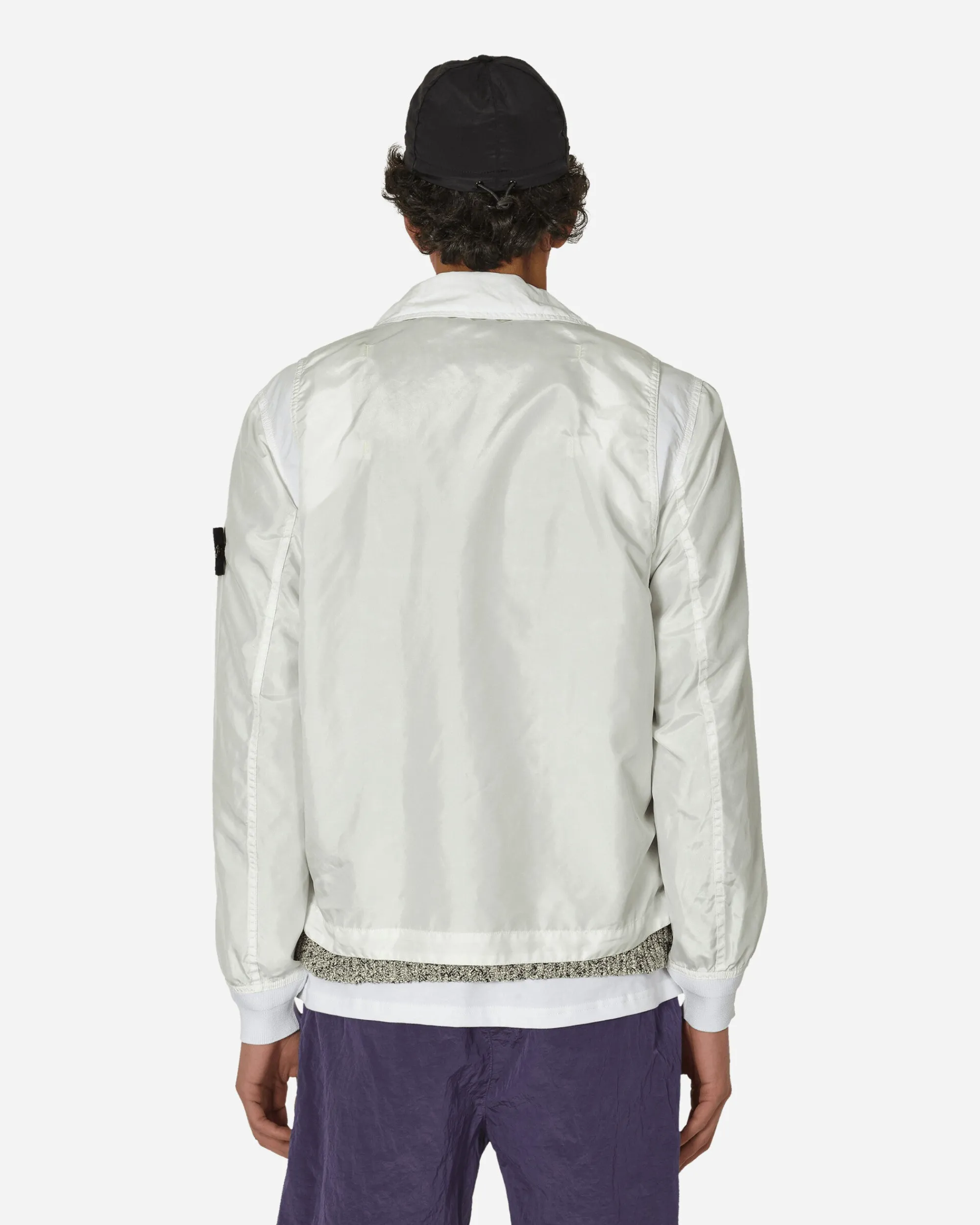 Stone Island Coats And Jackets^Polyester Tela David Light-TC Jacket White