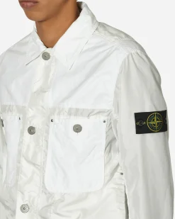 Stone Island Coats And Jackets^Polyester Tela David Light-TC Jacket White