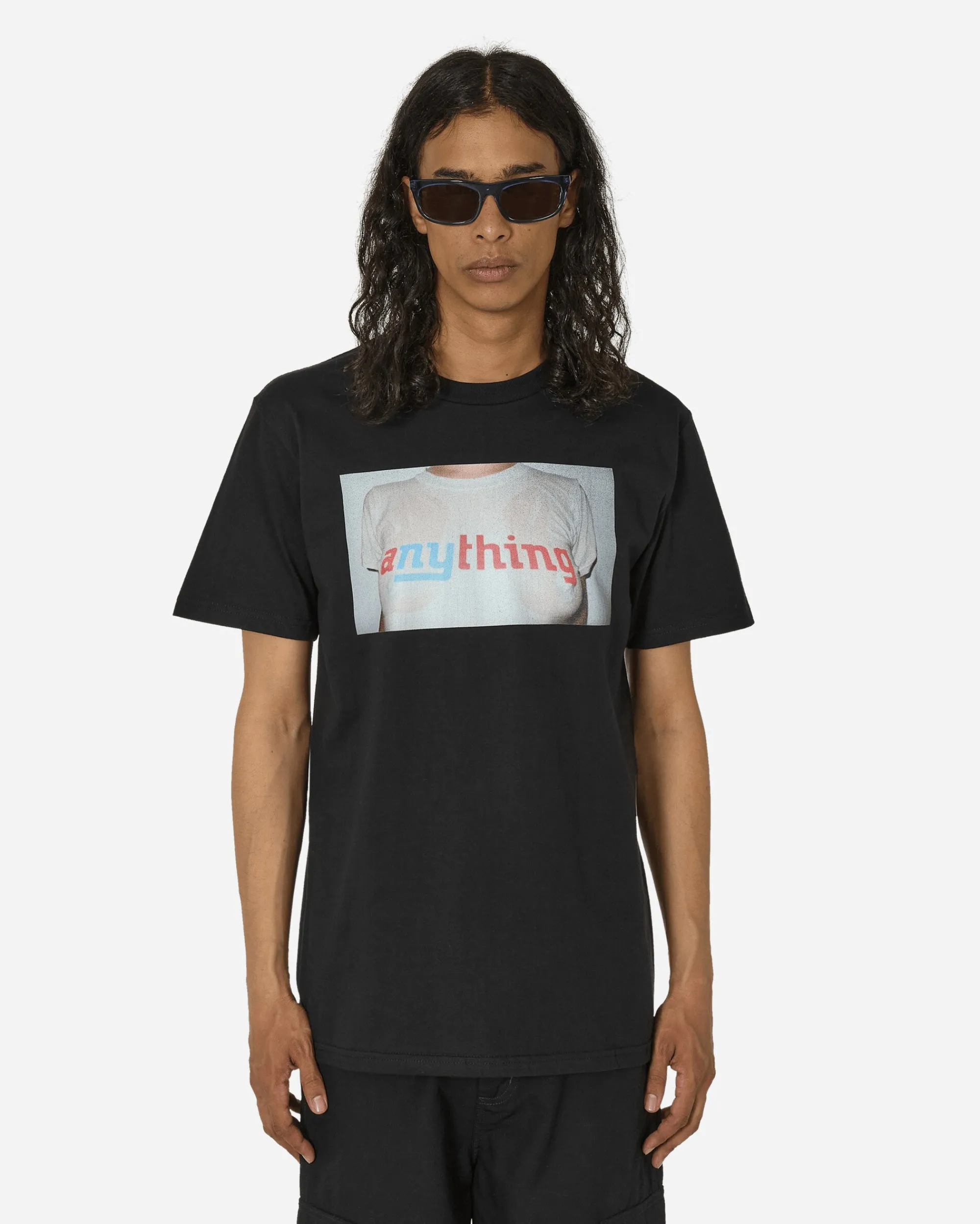 aNYthing T-Shirts^Portrait T-Shirt Black