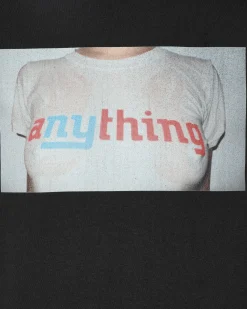 aNYthing T-Shirts^Portrait T-Shirt Black