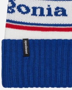 Patagonia Hats|Hats^Powder Town Beanie Park Stripe / Viking Blue