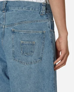 Phingerin Pants^P-Pokets Denim Pants Sax