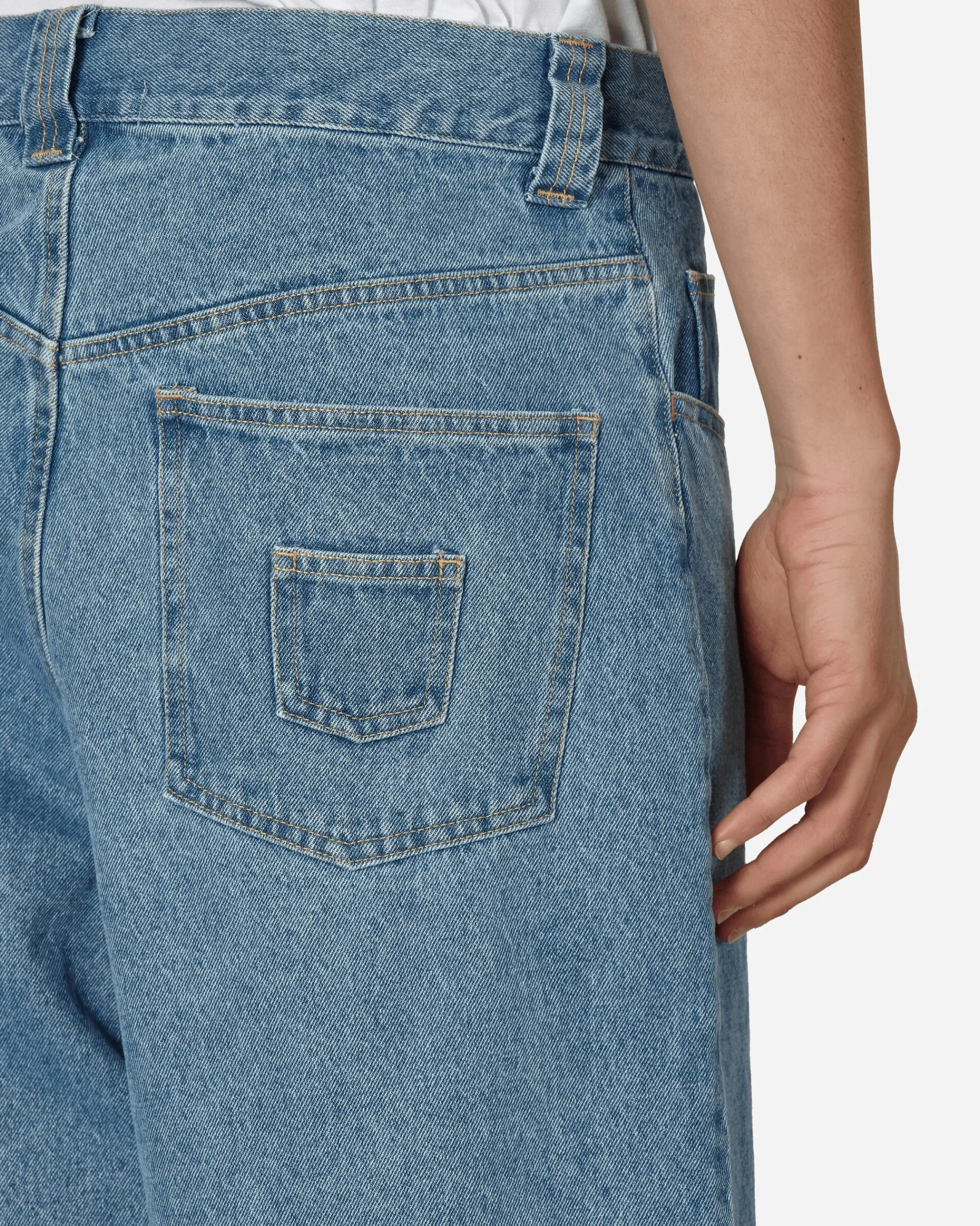 Phingerin Pants^P-Pokets Denim Pants Sax