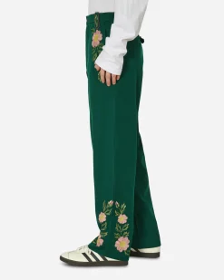 Bode Pants^Prarie Rose Trousers Green