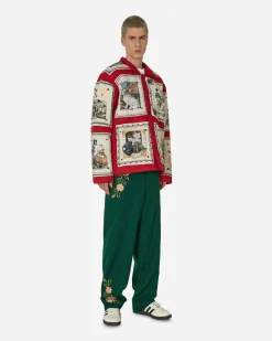 Bode Pants^Prarie Rose Trousers Green