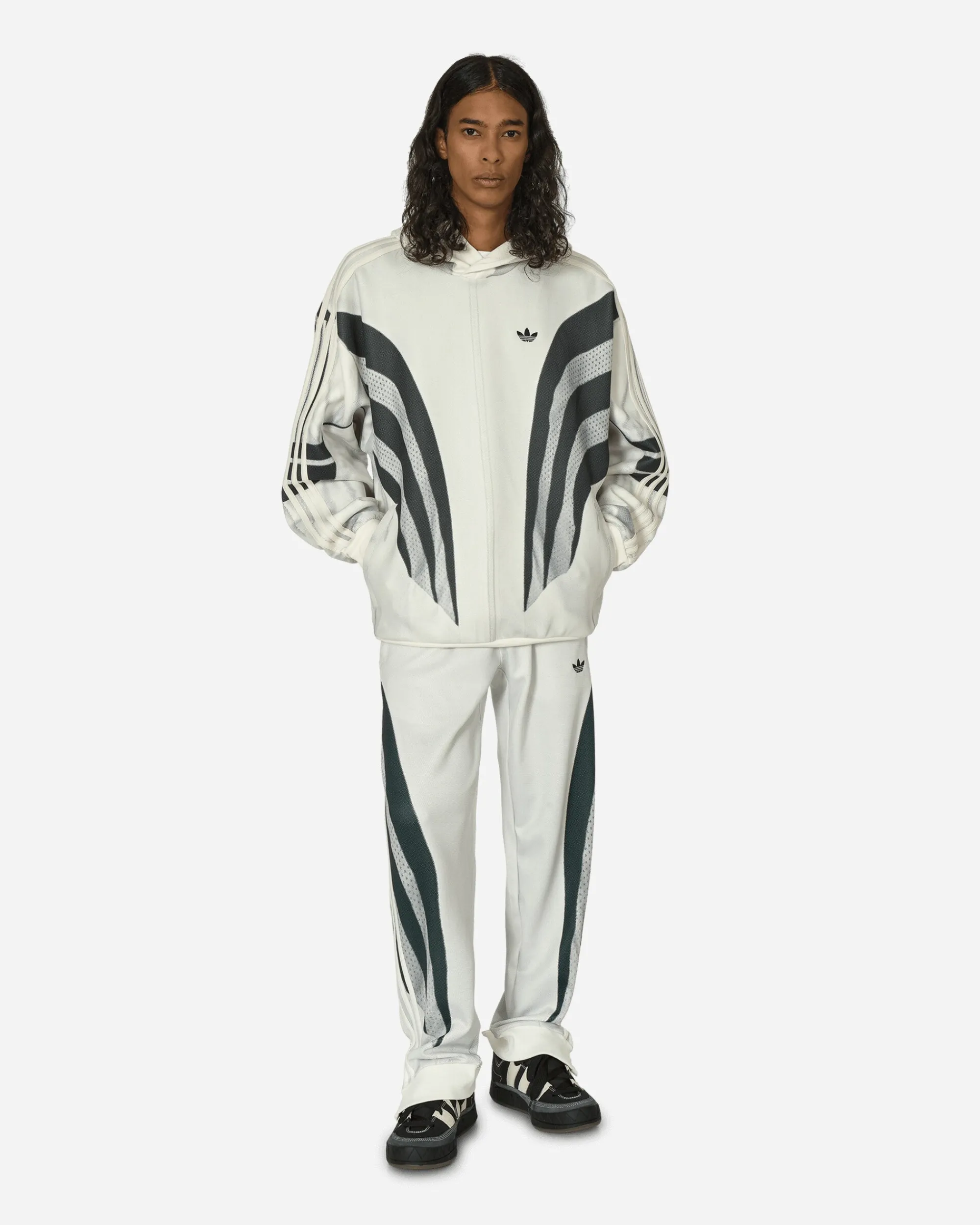 adidas Sweatshirts^Premium Print Hoodie Cloud White