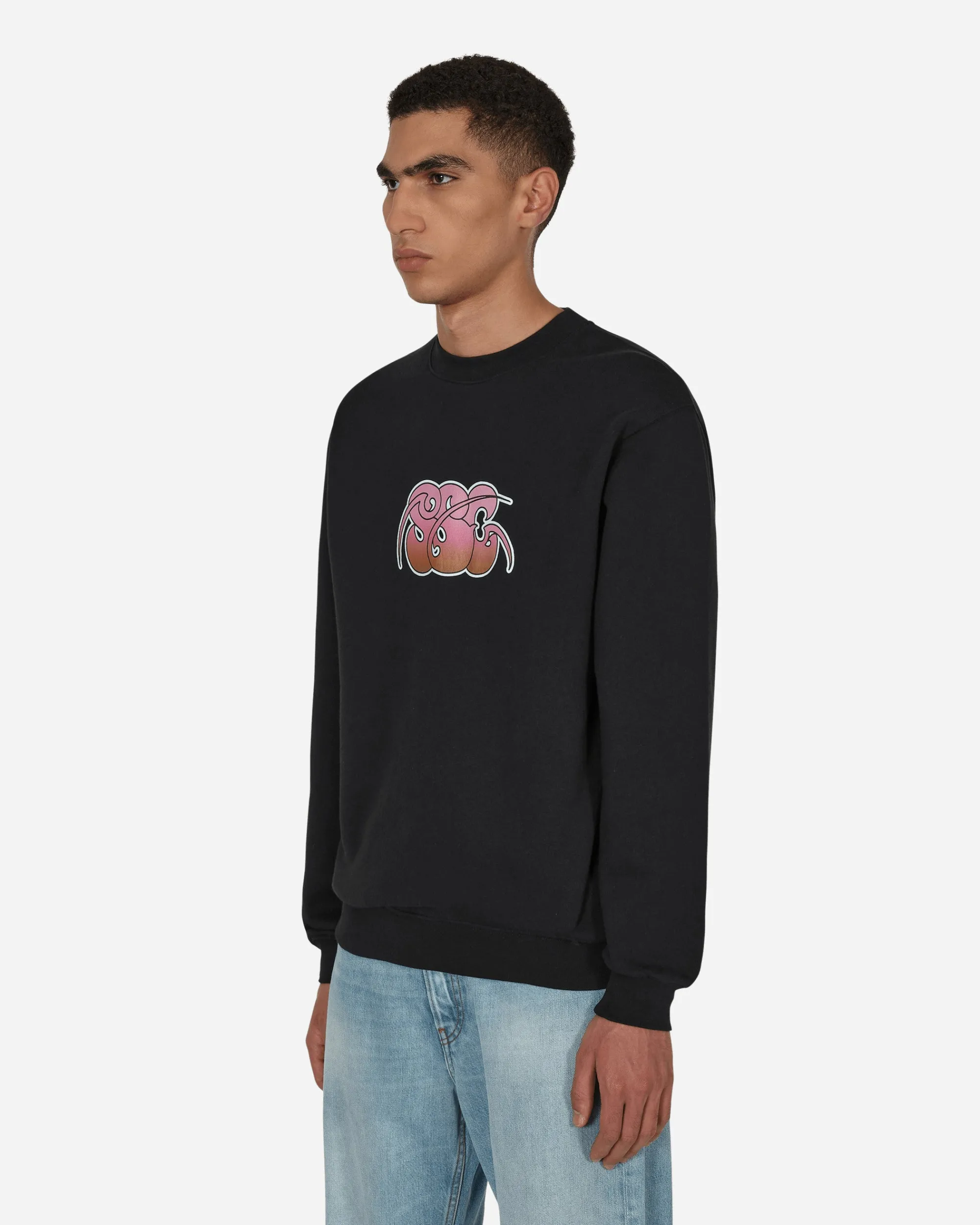 Stockholm (Surfboard) Club Sweatshirts^Printed Crewneck Sweatshirt Black