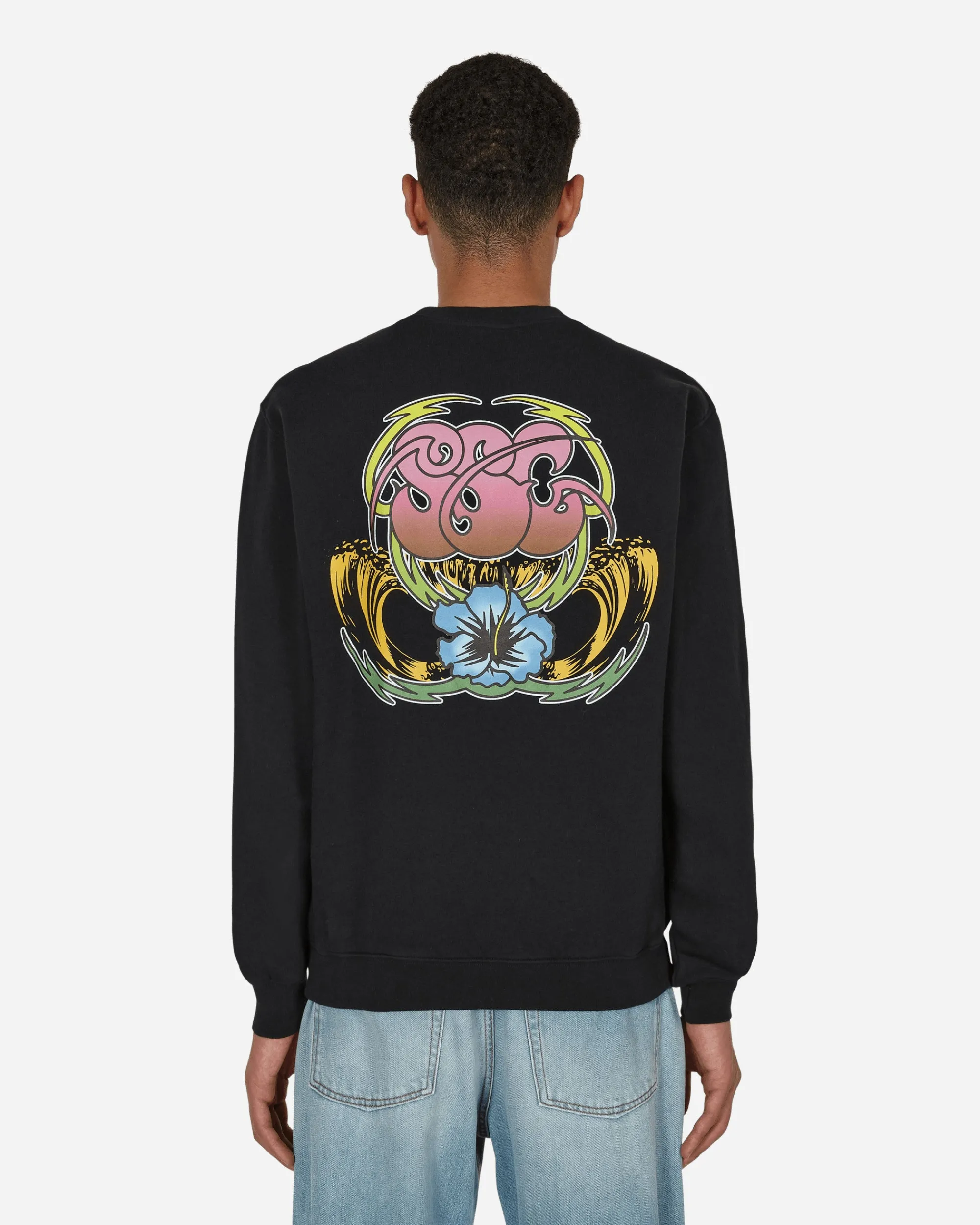 Stockholm (Surfboard) Club Sweatshirts^Printed Crewneck Sweatshirt Black