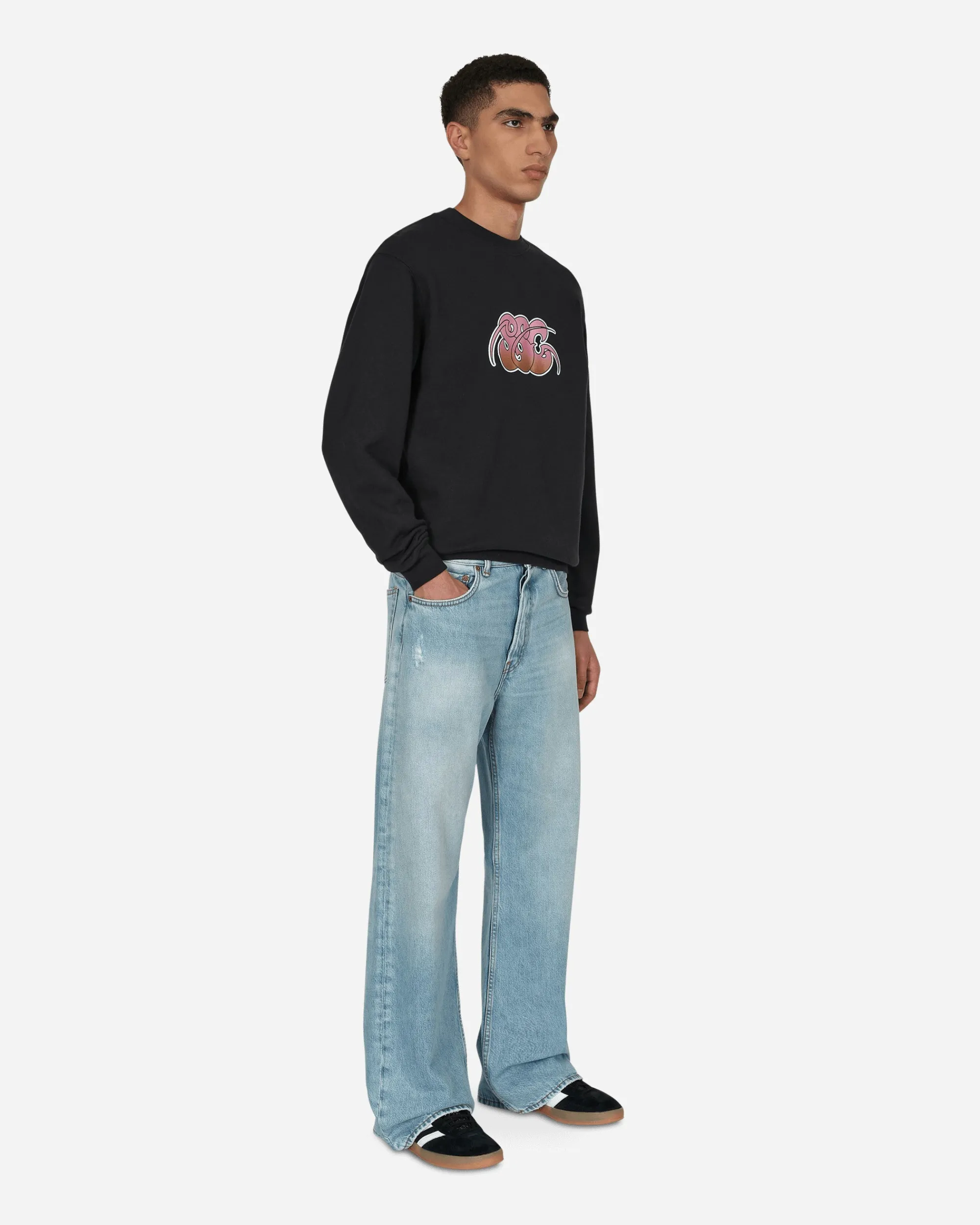 Stockholm (Surfboard) Club Sweatshirts^Printed Crewneck Sweatshirt Black