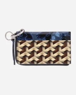 Dries Van Noten Bags And Backpacks|Bags And Backpacks^Printed Leather Pouch Blue