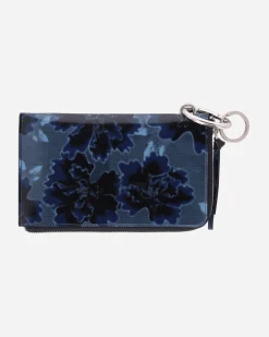 Dries Van Noten Bags And Backpacks|Bags And Backpacks^Printed Leather Pouch Blue