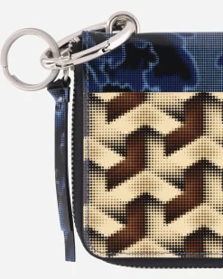 Dries Van Noten Bags And Backpacks|Bags And Backpacks^Printed Leather Pouch Blue
